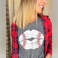 ZBaseball Lips Soft T-Shirts
